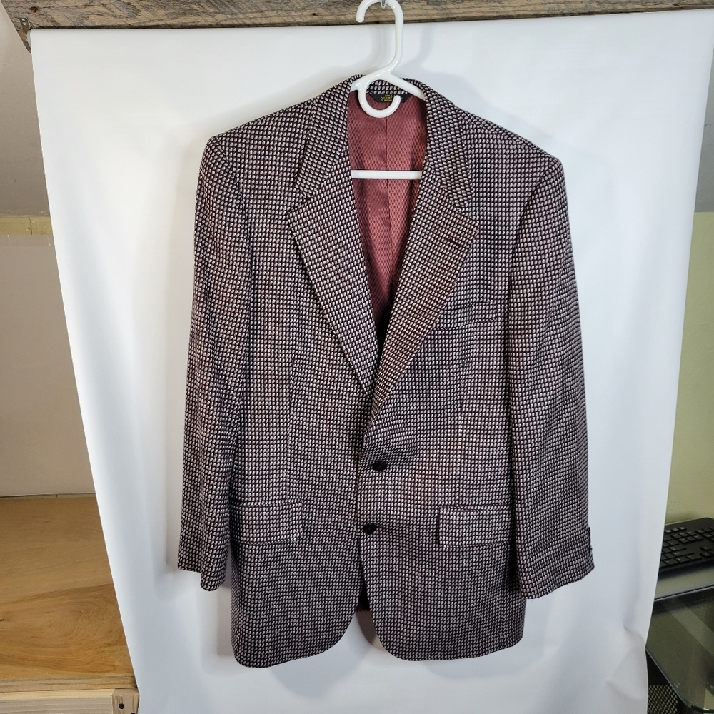 Mens Peters Clothiers Plaid/Checked 2 Button Blazer USA Made No size/fabric tag
